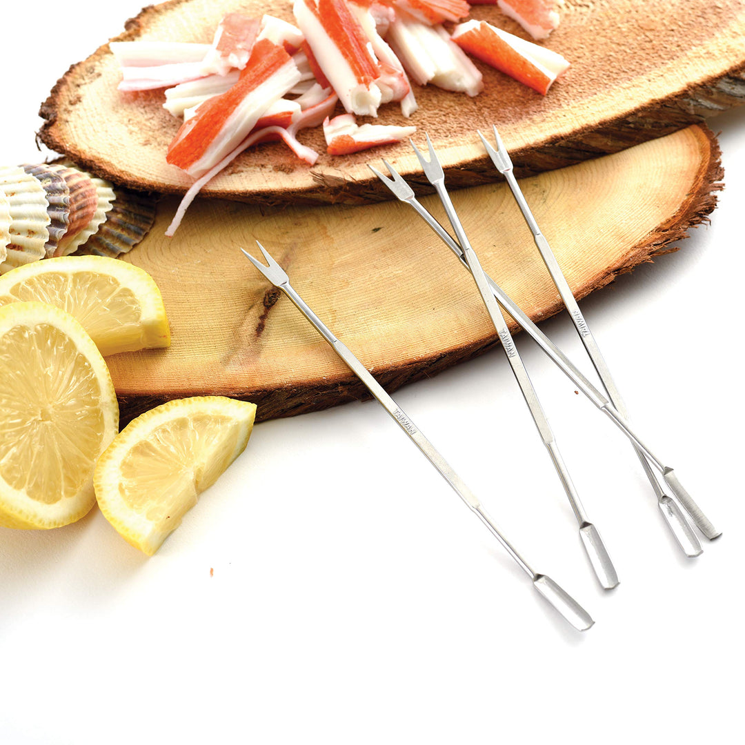 Norpro Stainless Steel Seafood Forks 6.75 | 4-Count per