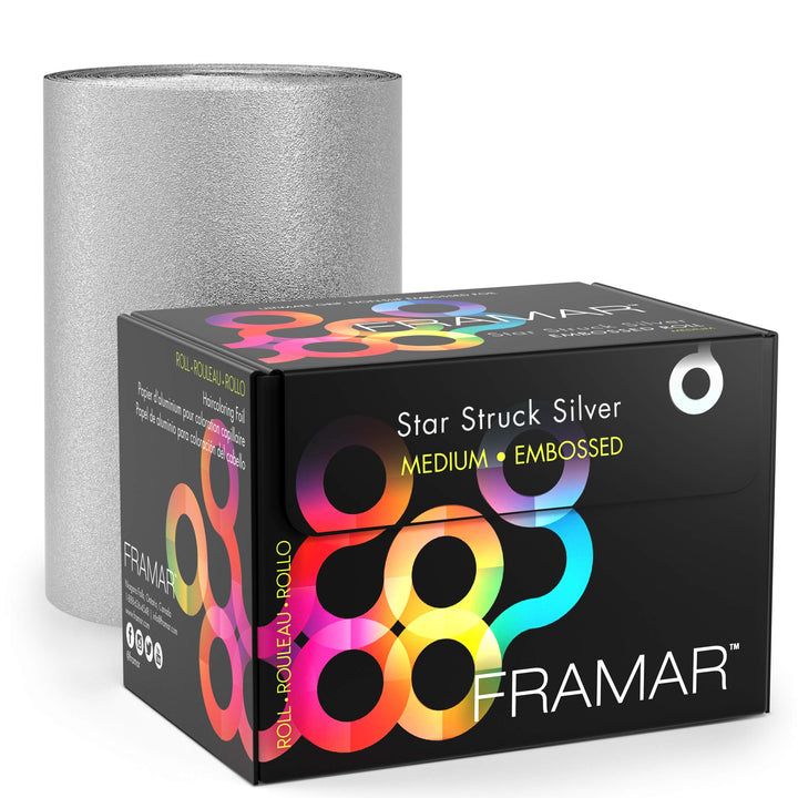 Framar Star Struck Silver Embossed Roll Aluminum Foil, 