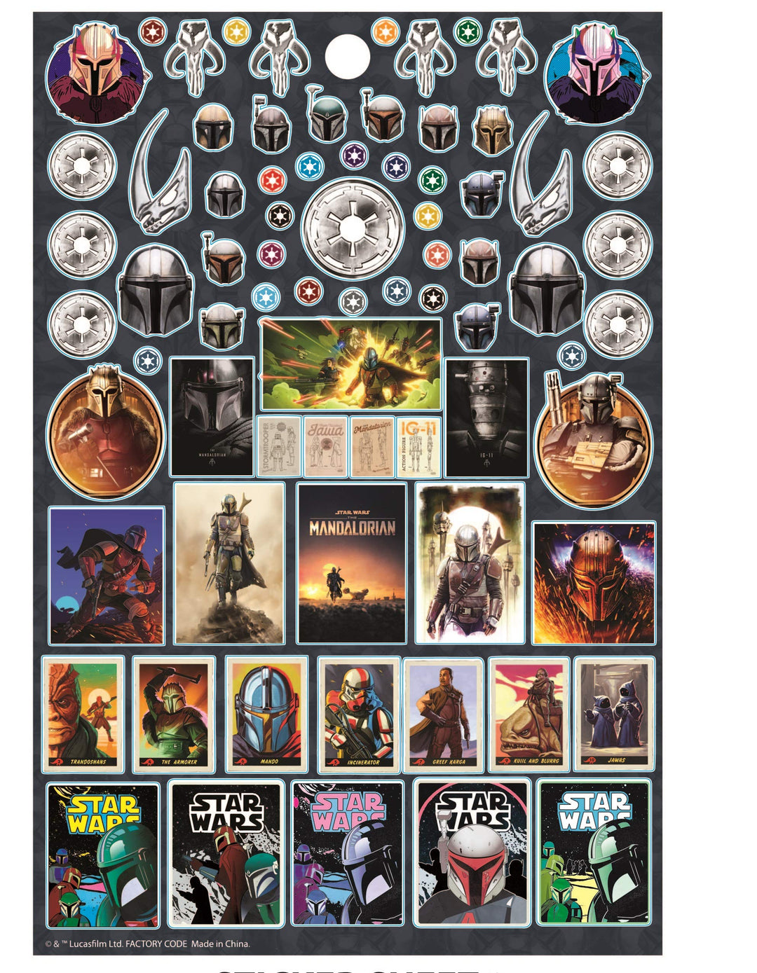 Baby Yoda Star Wars The Mandalorian Sticker Book Pack - Over 300 Stickers