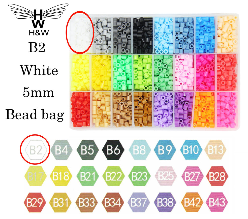 5mm Fuse Bead Refill Bag - Yellow 1500 Count (B18)