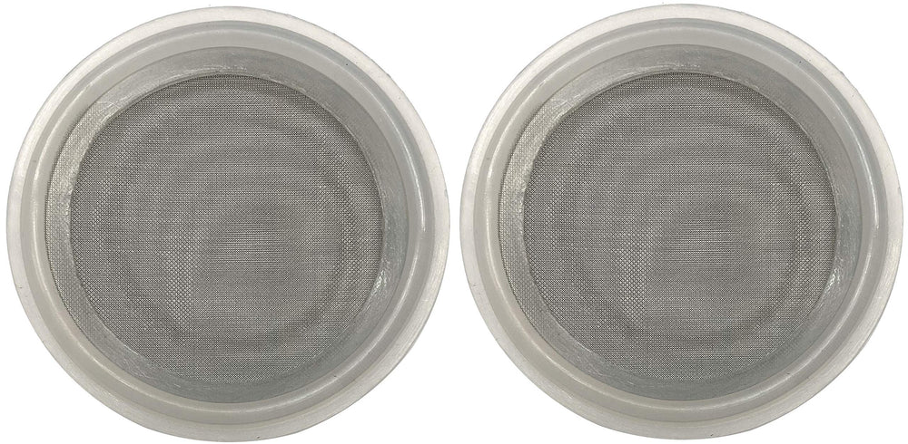 1.5 Sanitary Tri-Clamp Gaskets (Pack of 2), Bonded Type Screen (#100 Mesh/ 149 µm) Gaskets, Clear Platinum Silicone