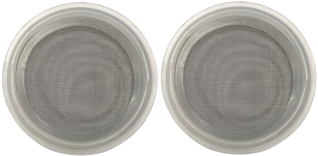 1.5 Sanitary Tri-Clamp Gaskets (Pack of 2), Bonded Type Screen (#100 Mesh/ 149 µm) Gaskets, Clear Platinum Silicone