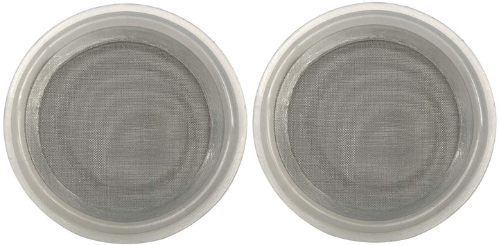 1.5 Sanitary Tri-Clamp Gaskets (Pack of 2), Bonded Type Screen (#100 Mesh/ 149 µm) Gaskets, Clear Platinum Silicone