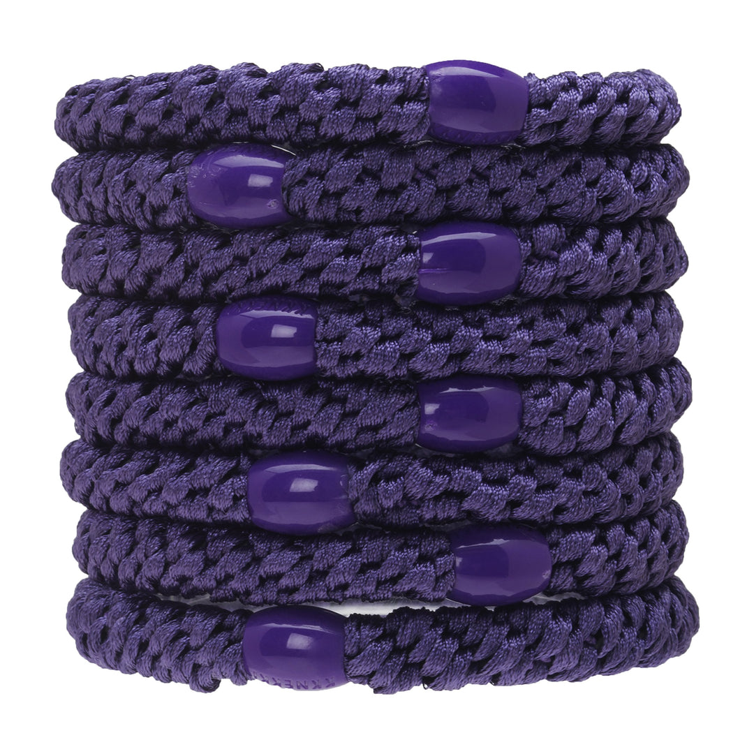 L. Erickson Ponytail Holders - Set of Eight - Purple by L. Erickson