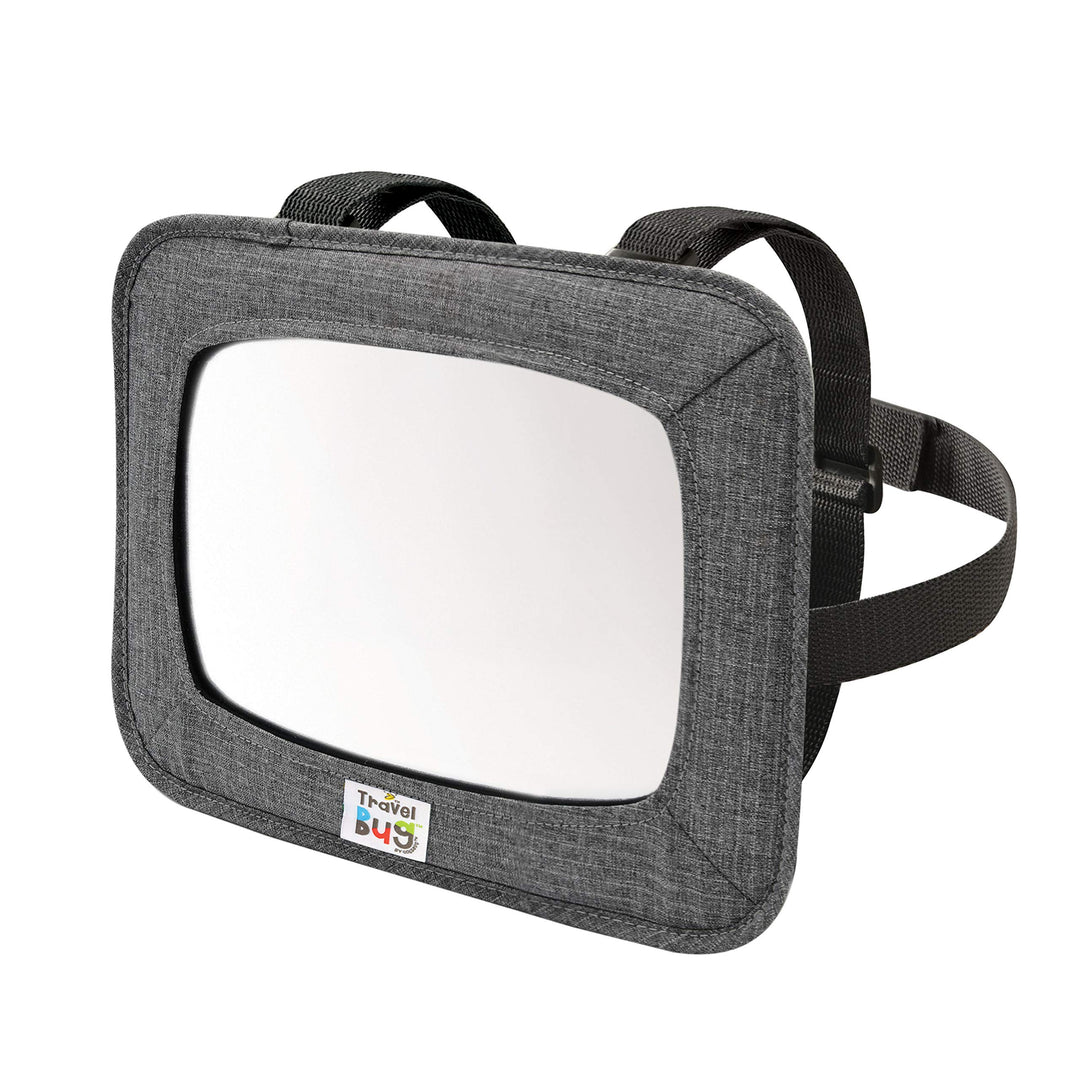 GoldBug Soft Sided Rear & Forward Facing Safety Mirror for Baby & Toddler - Shatter Resistant - Jumbo Baby Car Mirror