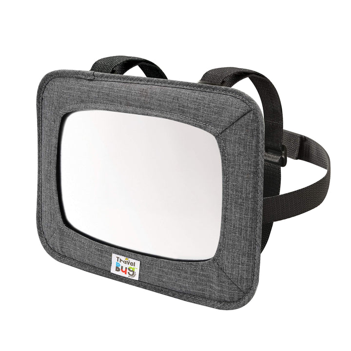 GoldBug Soft Sided Rear & Forward Facing Safety Mirror for Baby & Toddler - Shatter Resistant - Jumbo Baby Car Mirror