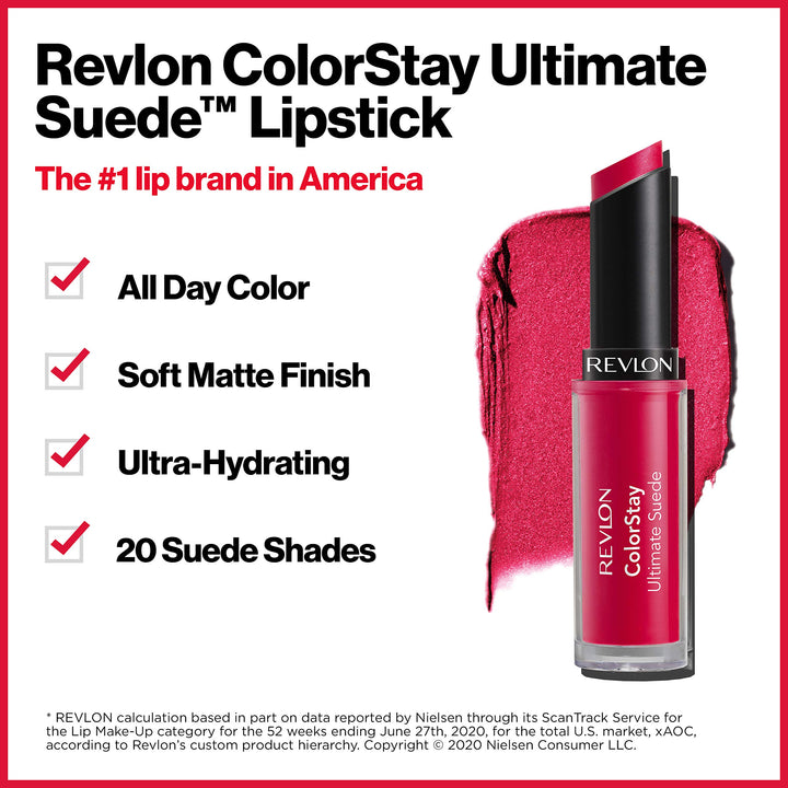 Revlon Colorstay Ultimate Suede Lipstick Velvet Finish, 2.55g - 070 Preview