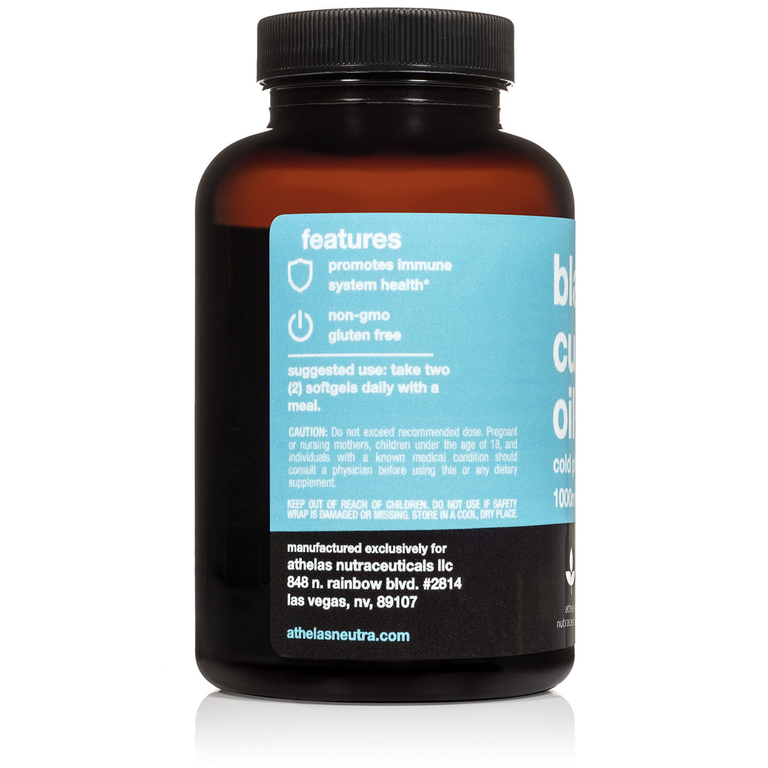 Black Currant Oil 1000mg - Cold Pressed - Hexane Free - High in GLA - Supports Healthy Hair, Skin, and Nails - Assists Menstrual Cycle - Premium Black Currant Seed Oil Softgel Supplement