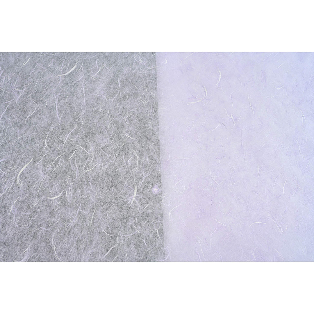 Korean Mulberry Paper HanJi Natural Fiber Texture Gift Wrapping Packaging Decorative Wallpaper UnYong-Ji Roll Light Purple 54Cm x 20m (21.3 x 787.4 Inches)