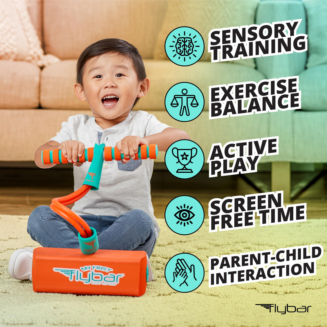 My First Foam Pogo Jumper For Kids Fun and Safe Pogo Stick For Toddlers, Durable Foam and Bungee Jumper For Ages 3 and up, Supports up To 250lbs (Orange)