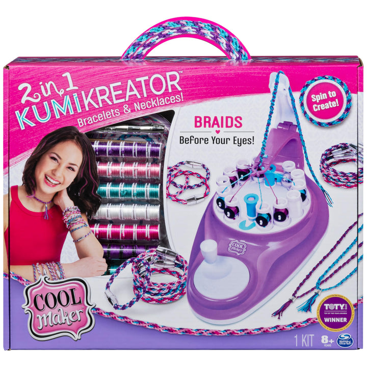 , 2-in-1 KumiKreator, Necklace and Friendship Bracelet Maker Activity Kit, for Ages 8 and Up