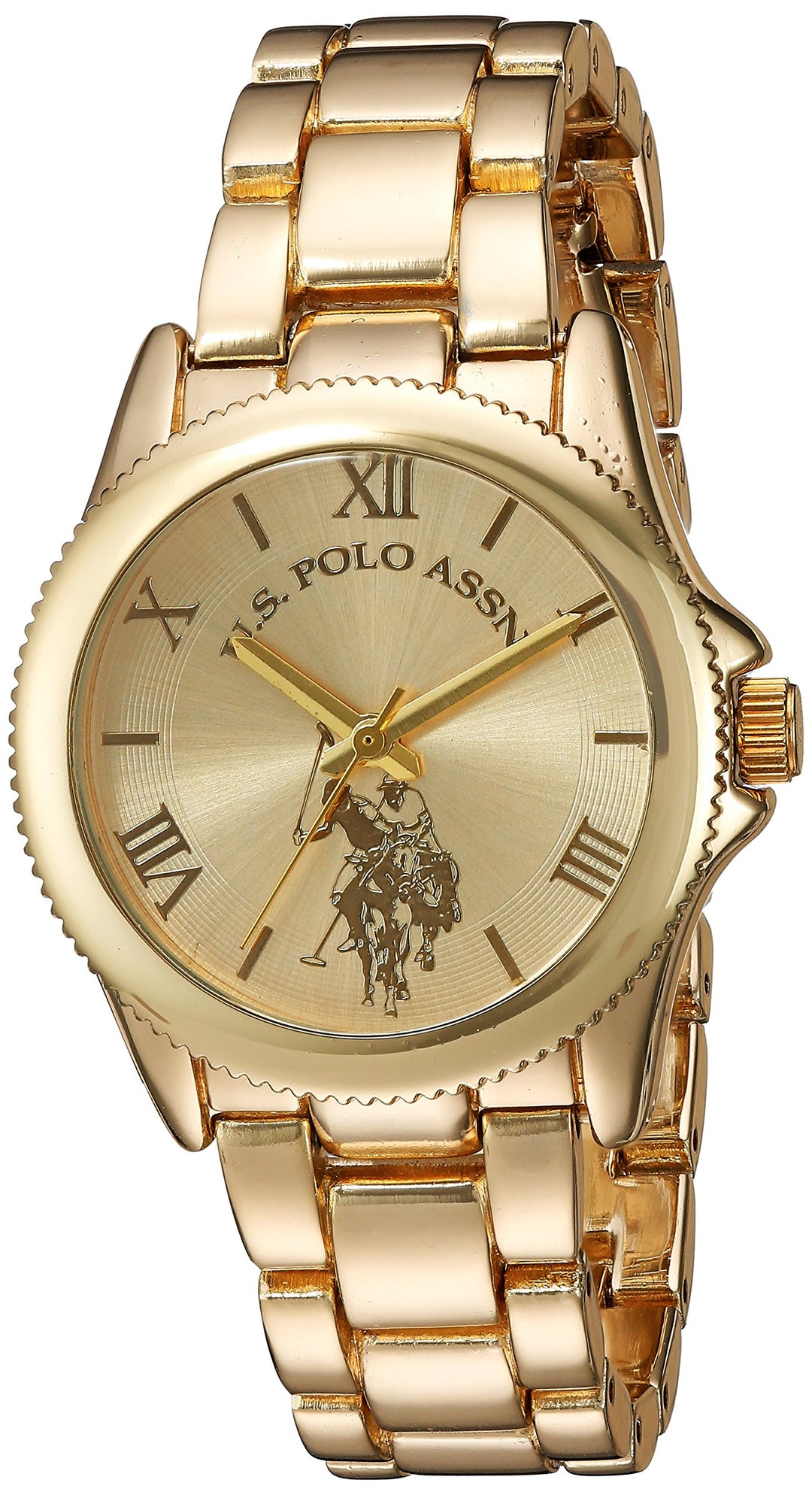 U.S. Polo Assn. Women&#39;s USC40043 Analog Display Analog Quartz Gold Watch