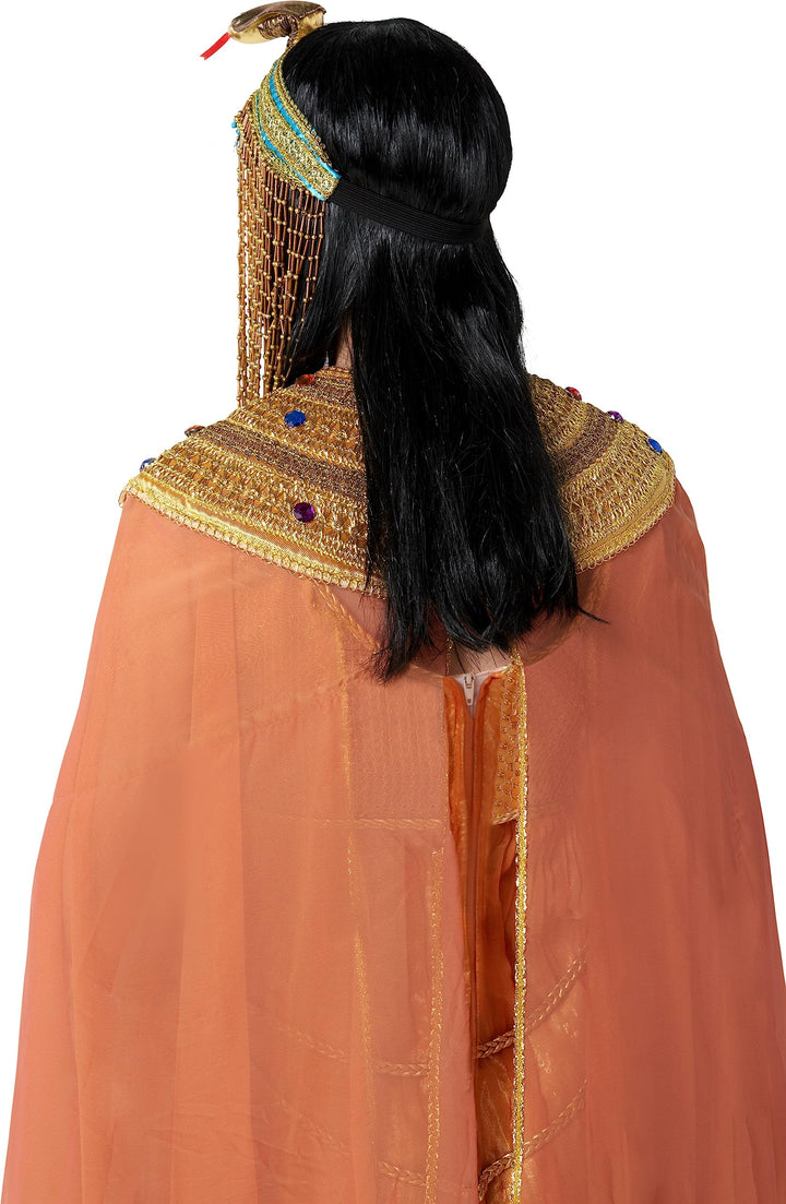 Forum Novelties Womens Egyptian Costume Accessory Asp Snake Beaded Headpiece Party Supplies, Gold, One Size US