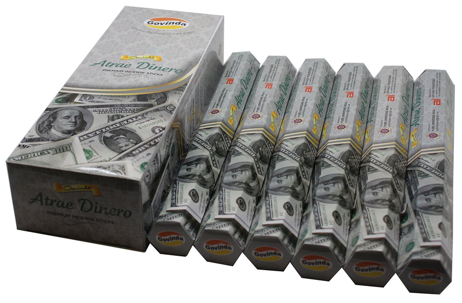 ® Incense - Atrae Dinero (Attract Money) - 120 Incense Sticks, Premium Incense, Masala Coated