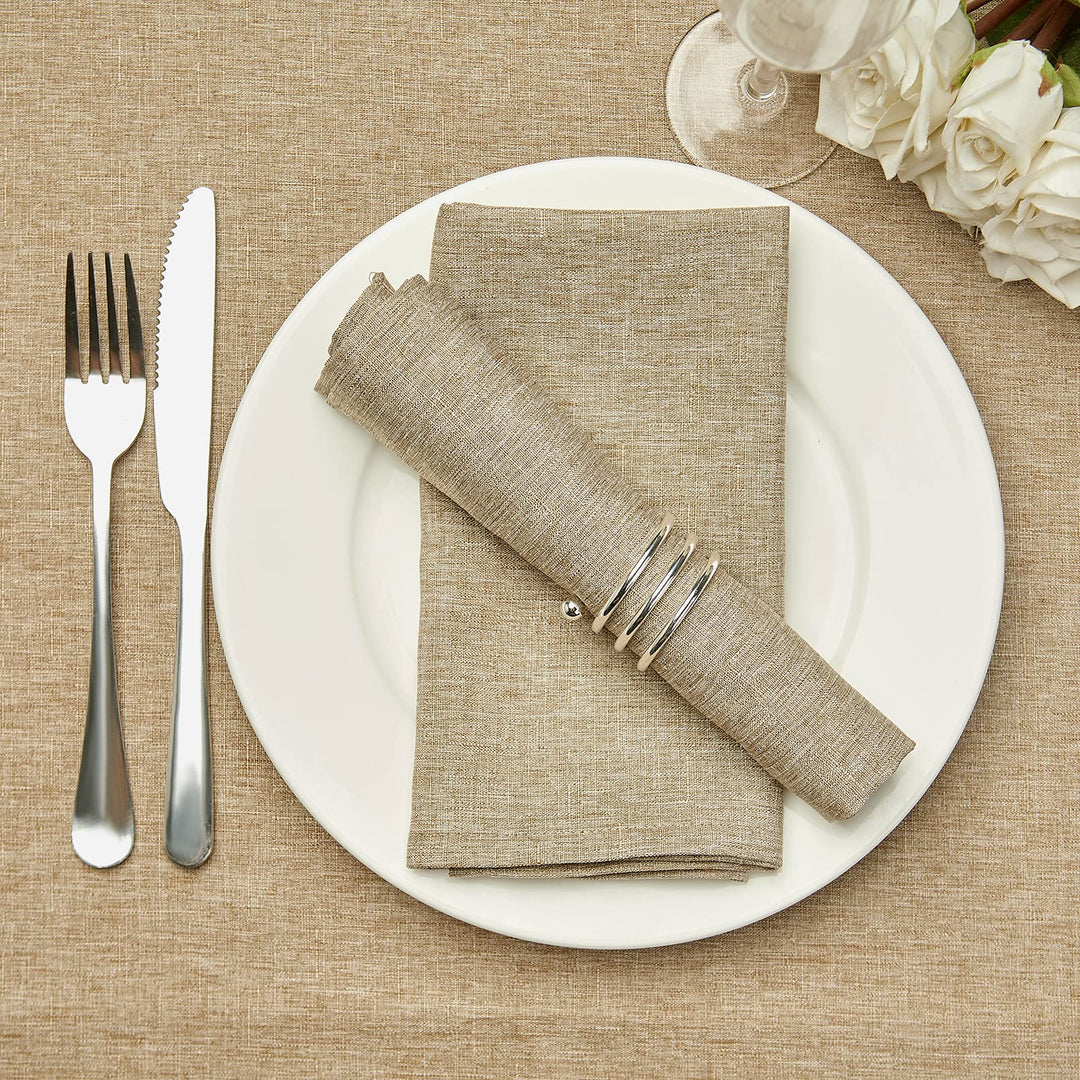 Mebakuk Cloth Napkins Set of 12, Premium 17 x 17 Inch S