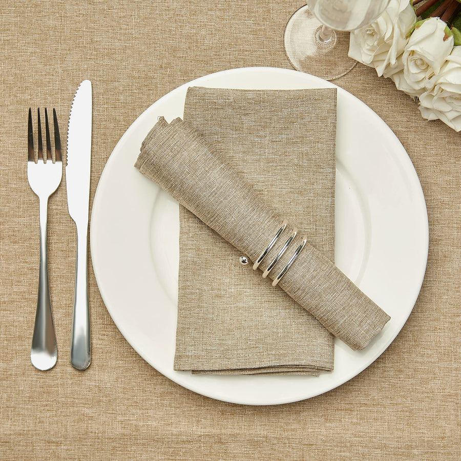 Mebakuk Cloth Napkins Set of 12, Premium 17 x 17 Inch S