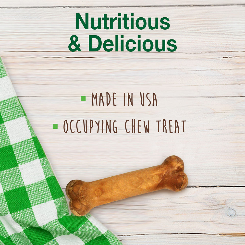 Healthy Edibles Natural Puppy Chews Long Lasting Treats for Puppies, Turkey & Sweet Potato Flavor, X-Small/Petite (4 Count)