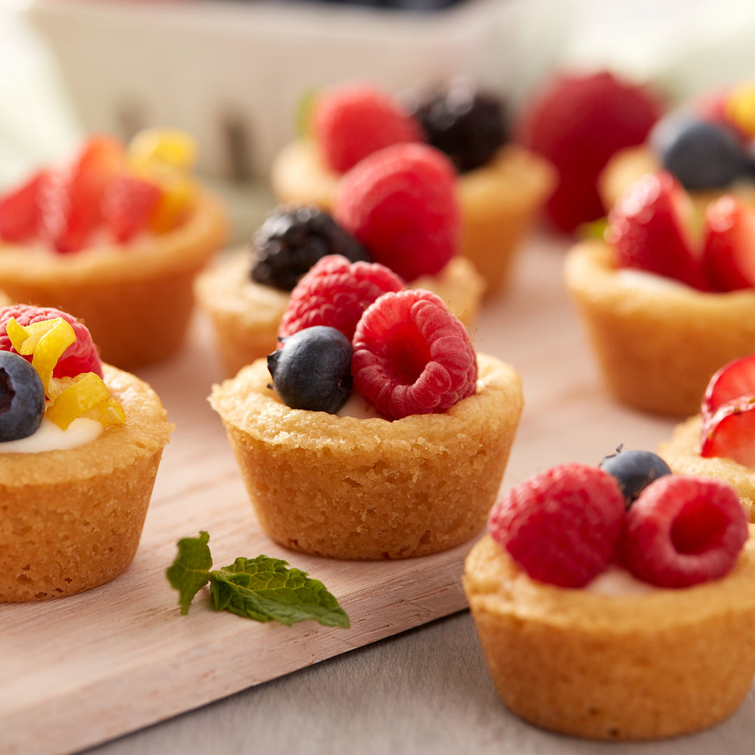 Easy-Flex Silicone Mini Muffin Pan, 12-Cup, Blue
