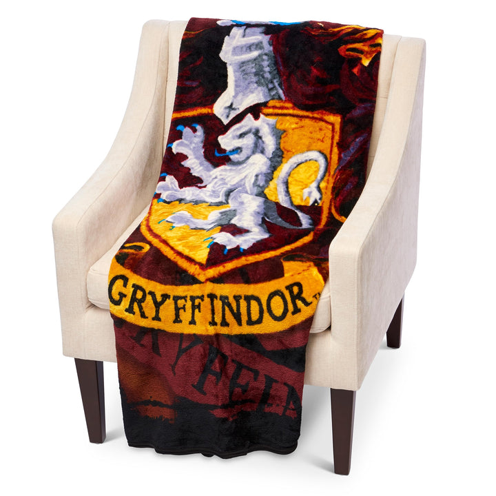 Northwest Harry Potter Micro Raschel Throw Blanket, 46 