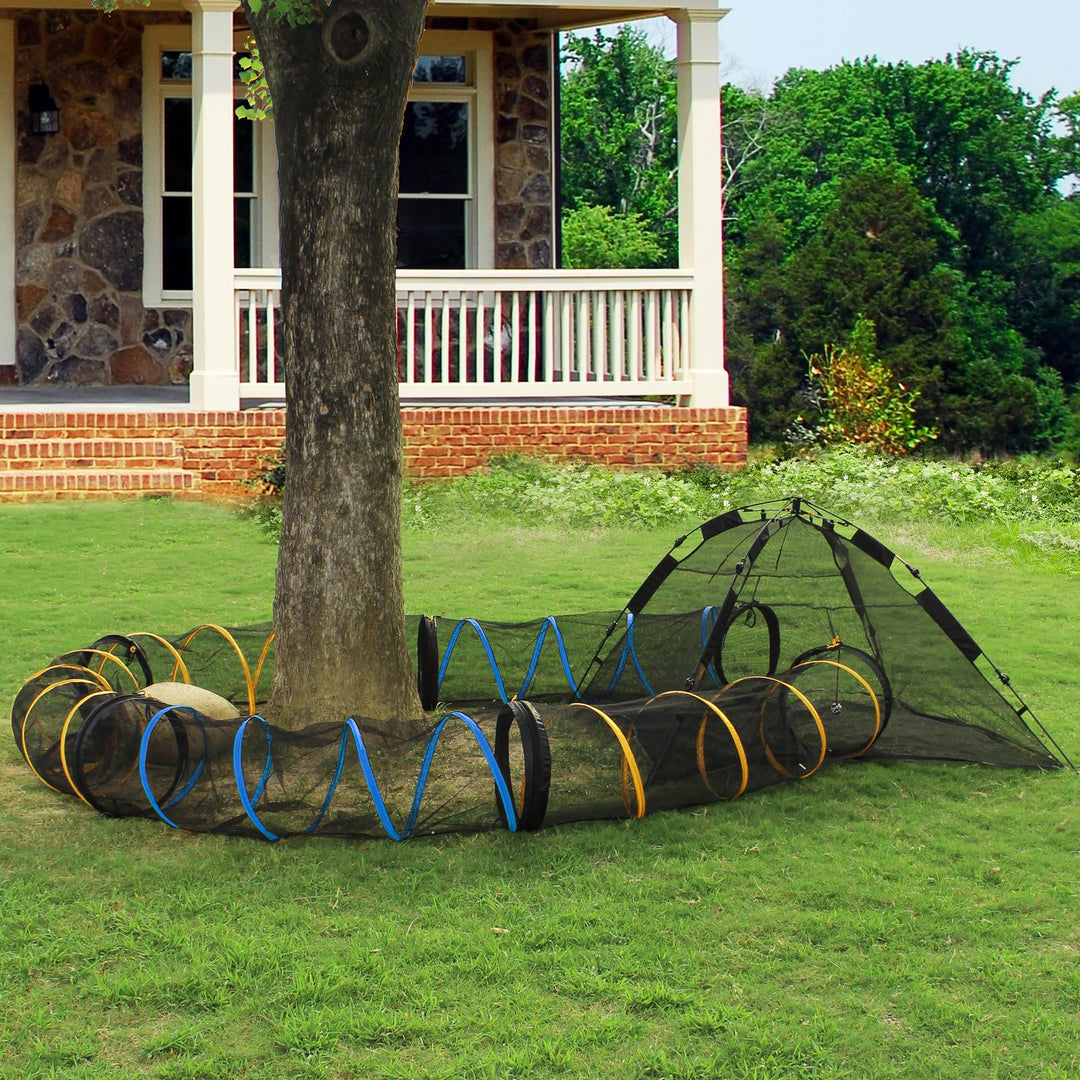 Cat Tent for Indoor and Outdoor Cat Enclosures(Outdoor, Tunnel, and Playhouse) Cat Playpen X-Large Portable Cat Tunnel Play Tents for Cats Rabbits and Small Animals