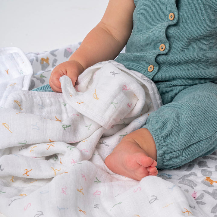 aden + anais Essentials Dream Blanket, Muslin Baby Blankets for Girls & Boys, Ideal Lightweight Newborn Nursery & Crib Blanket, Unisex Toddler & Infant Bedding, Shower & Registry Gift, Dove