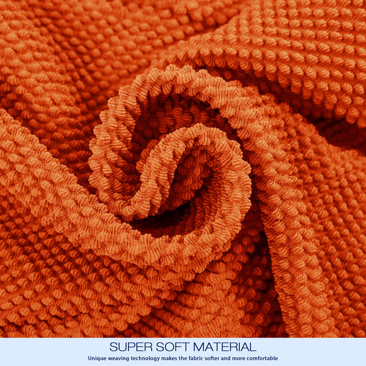 Dining Room Chair Slipcovers Parsons Chair Covers Set of 4 Stretch Dining Chair Covers Removable Washable Kitchen Chair Covers Chair Protector Covers for Dining Room,Party,Hotel(Orange)