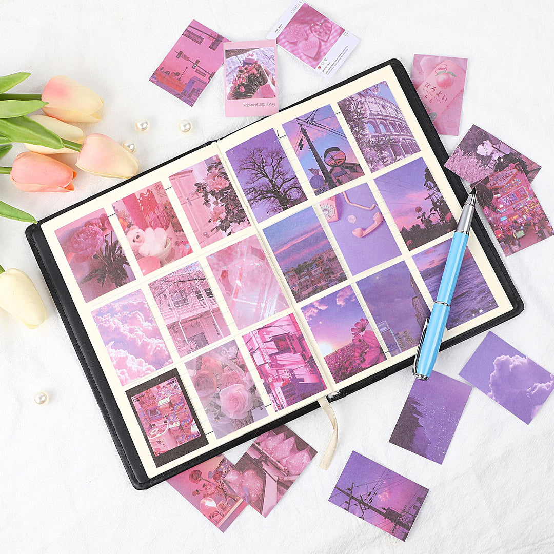 150 Pieces Washi Stickers Set for Journaling Scrapbook Paper Adhesive Decorative Stickers Aesthetic for Scrapbooking Diary Planner Notebook Card DIY Arts Crafts (Gentle Style)