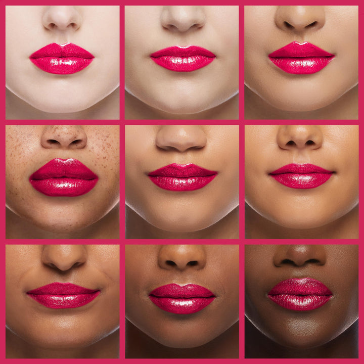 Super Lustrous Glass Shine Lipstick, Flawless Moisturizing Lip Color with Aloe, Hyaluronic Acid and Rose Quartz, Love Is On (017), 0.15 oz