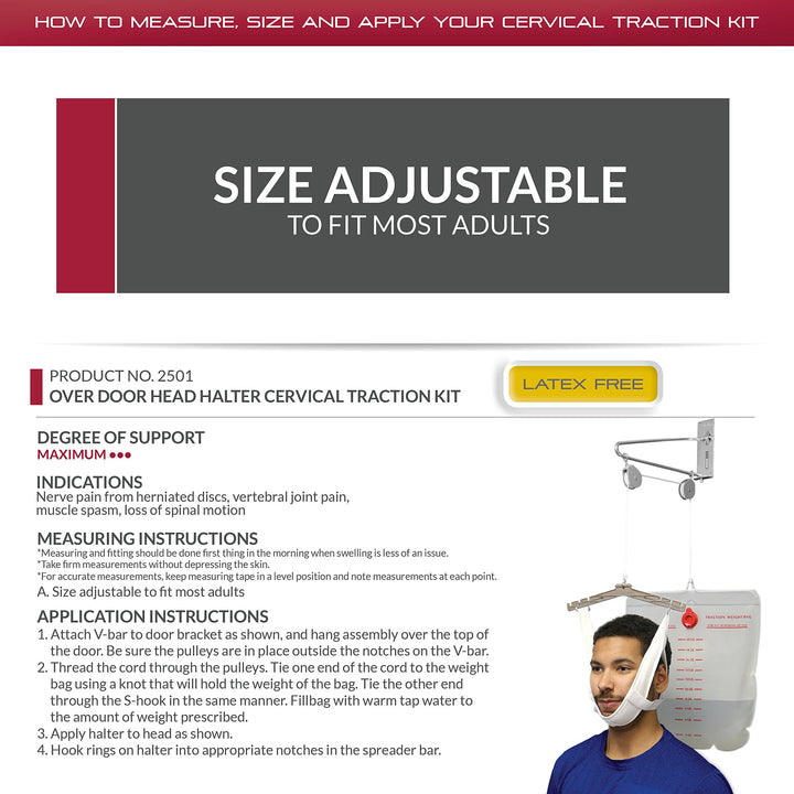 OTC Over Door Cervical Traction Kit, Neck Disk Relief, 