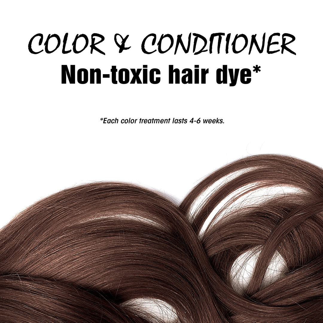 Natural Bulk Hair Color and Conditioner, Dark Brown, 16 Ounce