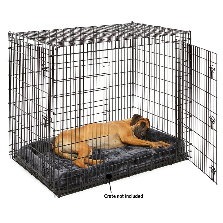 Midwest Homes for Pets 54L-Inch Gray Dog Bed or Cat Bed w/Comfortable Bolster | Ideal for Giant Dog Breeds (Great Dane/Mastiff) &amp; Fits a 54-Inch Dog Crate