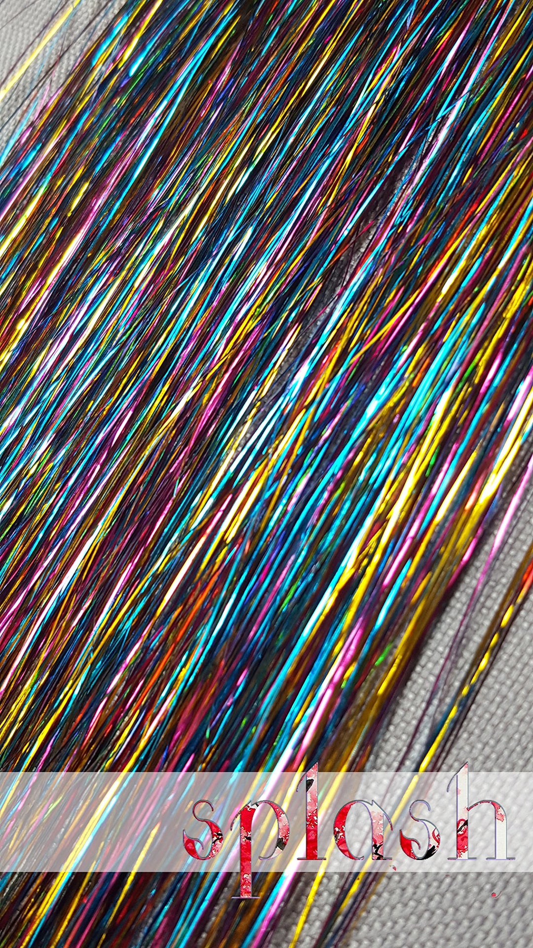 40 Hair Tinsel 100 Strands Rainbow