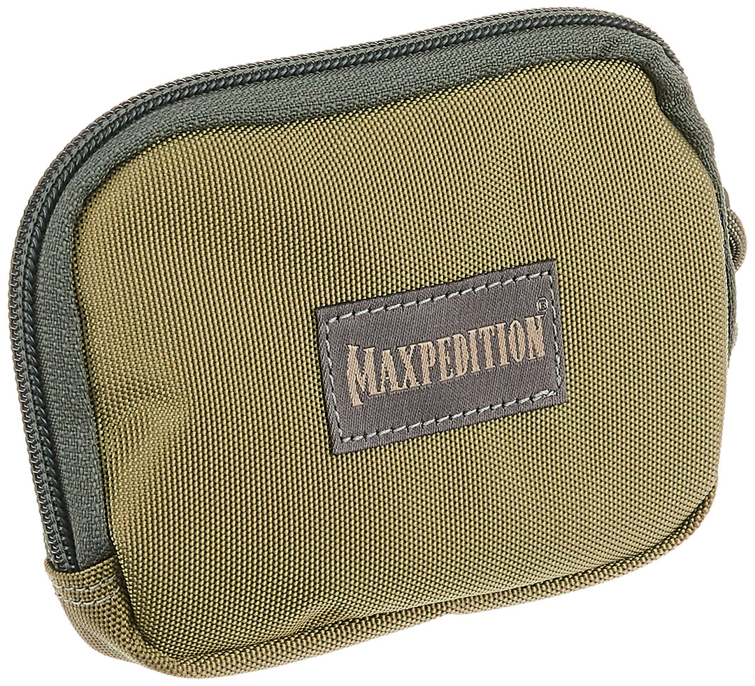 MAXPEDITION Hook-&amp;-Loop 3 x 5 Zipper Pocket (Khaki-Foliage)