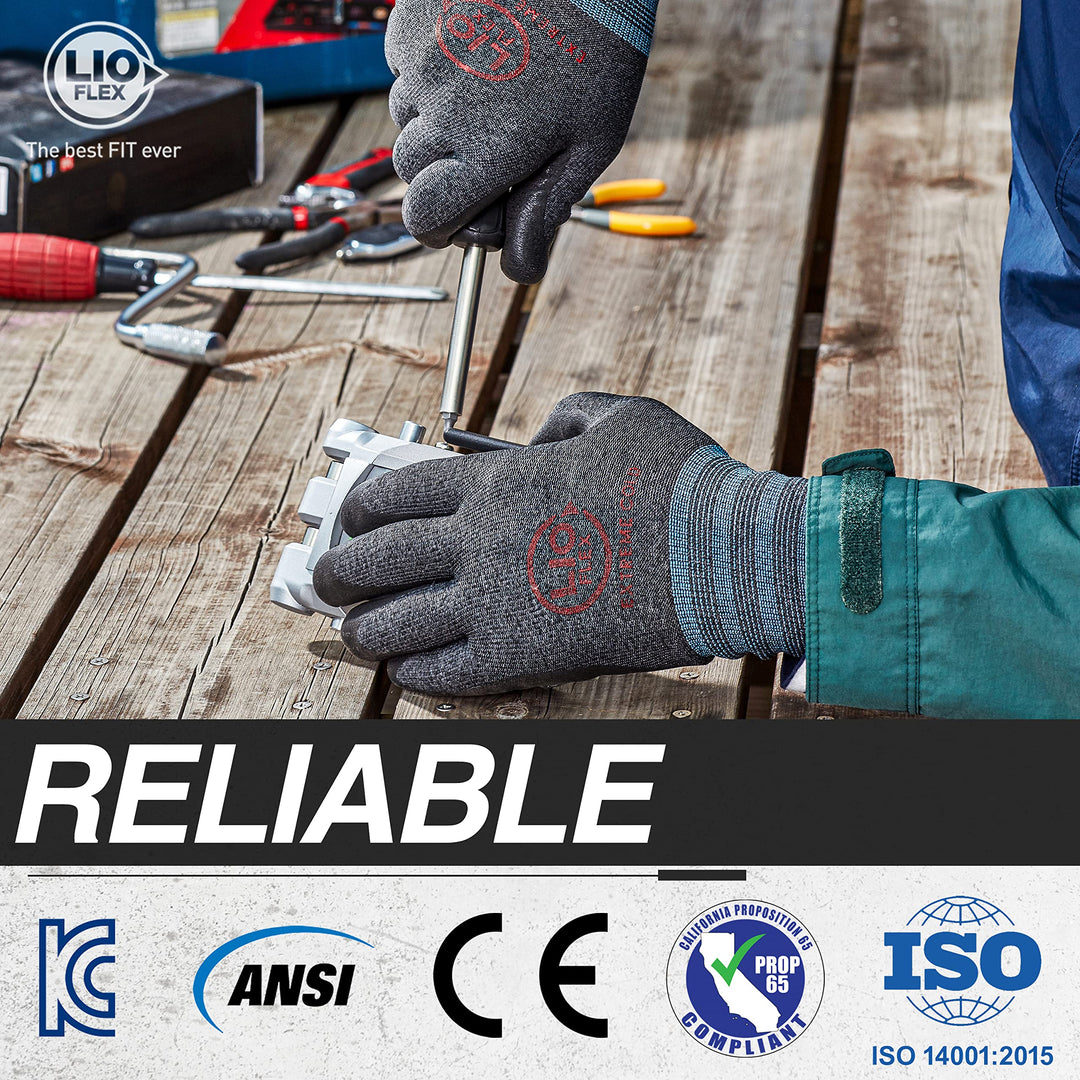 Extreme Cold Winter Gloves Men &amp; Women - Work Gloves with NBR Foam Coated, Cold Weather Heated Gloves, Breathable, Flexible, Durable Hand Warmers (S, 1 Pair)…