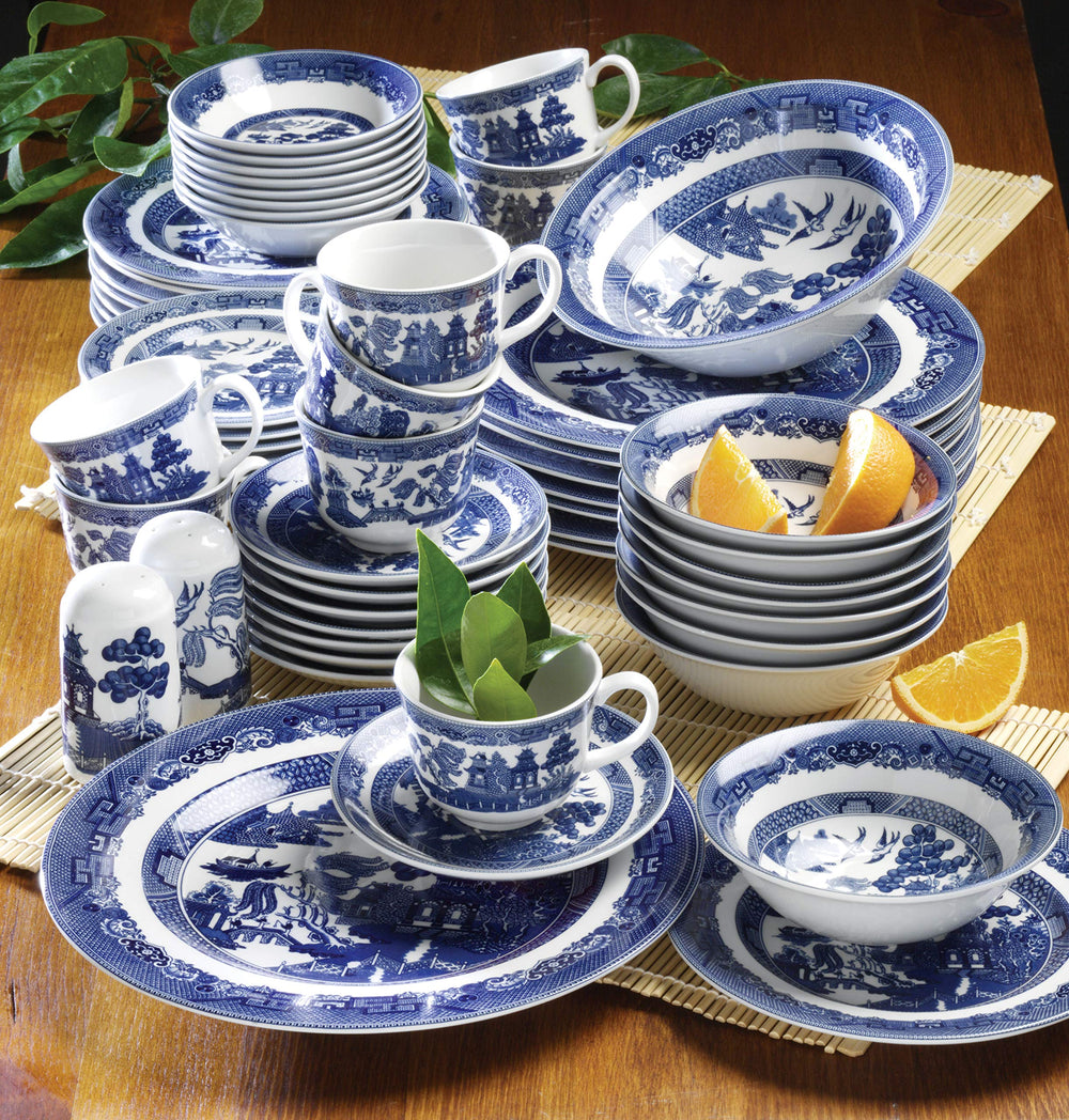 Willow Blue Dinner Plate 11, Blue