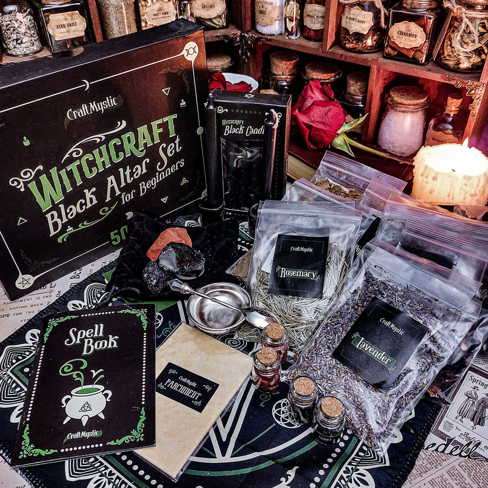 Witchcraft Supplies Wiccan Tools for Beginners - 50 Set