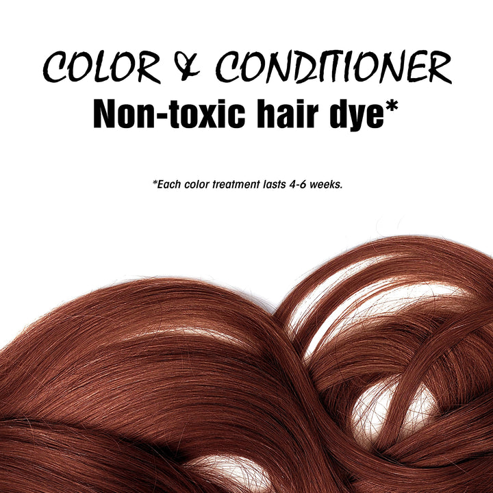 Natural Bulk Hair Color and Conditioner, Mahogany, 16 Ounce