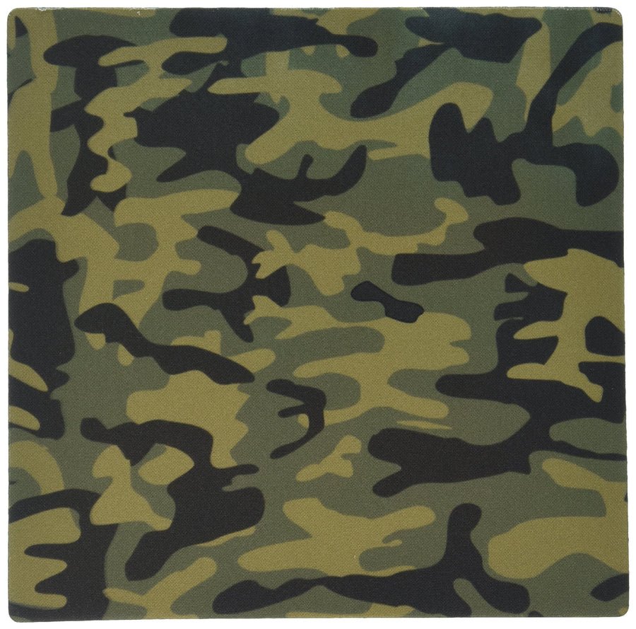 LLC 8 x 8 x 0.25 Inches Mouse Pad, Dark Green Camo Print Hunting Hunter Or Army Soldier Uniform Style Camouflage Woodland Pattern (mp_157596_1)