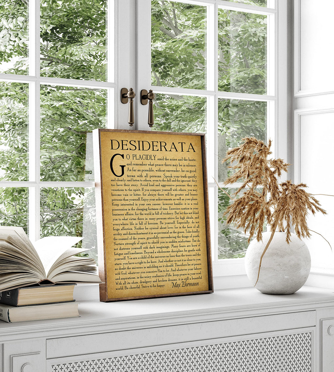 Desiderata Poem Desiderata Print Desiderata Poster Poetry Wall Art Graduation Gift Graduation Poem Student Poem Gift by Max Erhmann 1927 (5 x 7, Vintage)