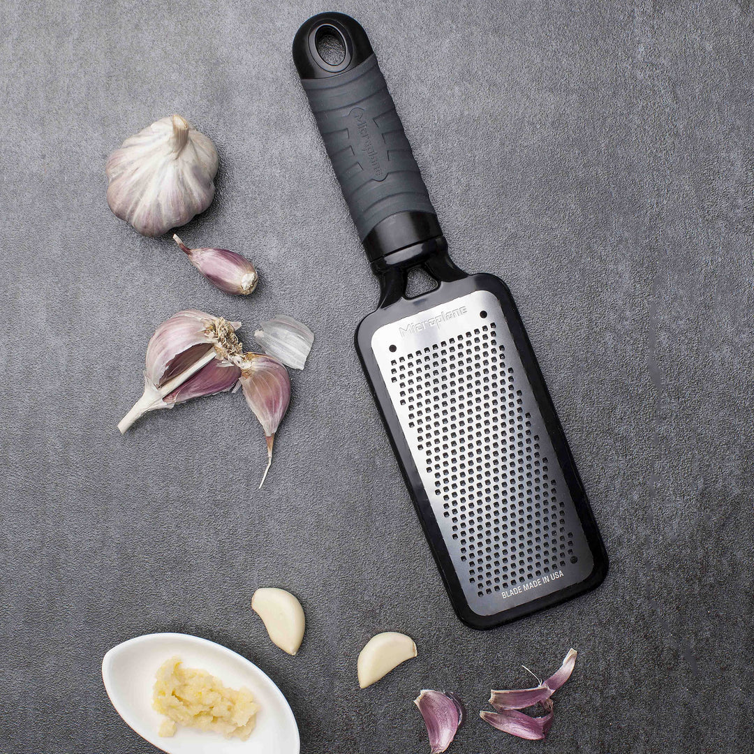 Home Series Fine Cheese Grater - Surgical Stainless Steel for Fine Grating (Black)