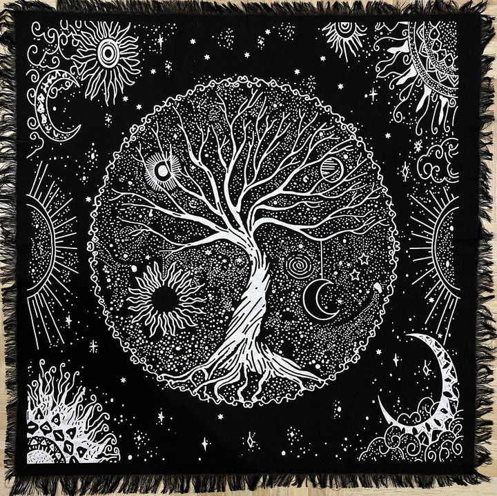 Indian Consigners Tree of Life Altar Cloth Tapestry Tab