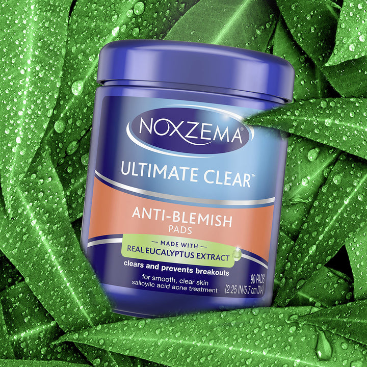 Ultimate Clear Face Pads Clears &amp; Prevents Acne Anti-Blemish Made with Over 60% Alcohol 90 Count