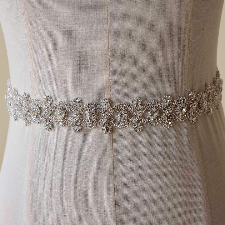 Sparkling Crystal Sash Belt Trimming Rhinestone Appliqu