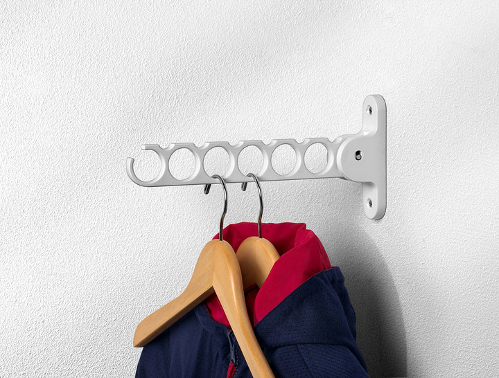Spectrum 35000 Diversified Wall Mount Hanger Holder Closet Organizer, White