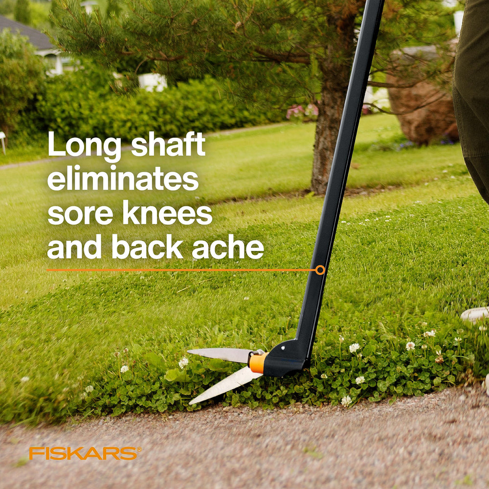 Grass Shears, Long Handle, 36 Handle Lawn Shears for Trimming Grass while Standing, Lawn Cutter with 360-Degree Swivel Blade