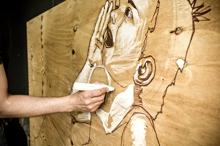 Montana Acrylic Paint Marker, 15mm, Standard Nib, Metallic Gold (059429)