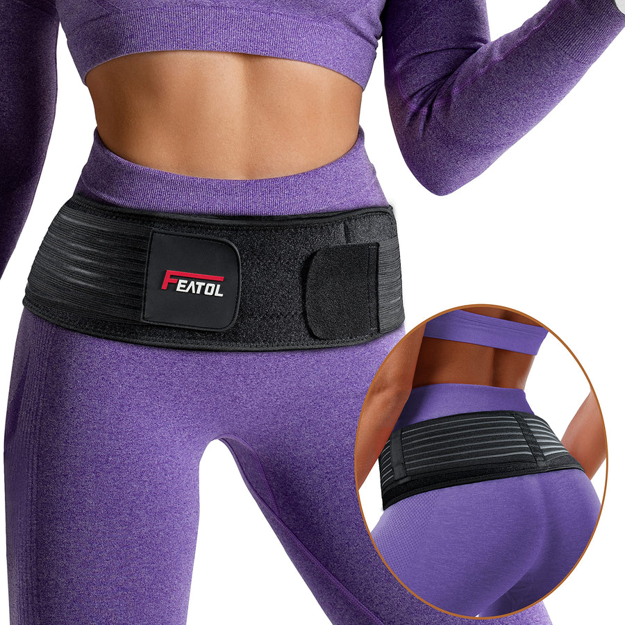 FEATOL Sacroiliac Hip Belt-Si Joint Belt For Women And 