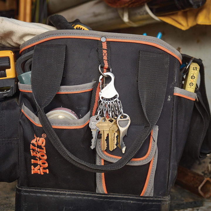 KeyRack Locker Steel S-Biner - Heavy-Duty Carabiner Clip for Keys - Small S-Biner MicroLocks for Key Holders - Stainless Steel Keychain Accessories &amp; Organizers