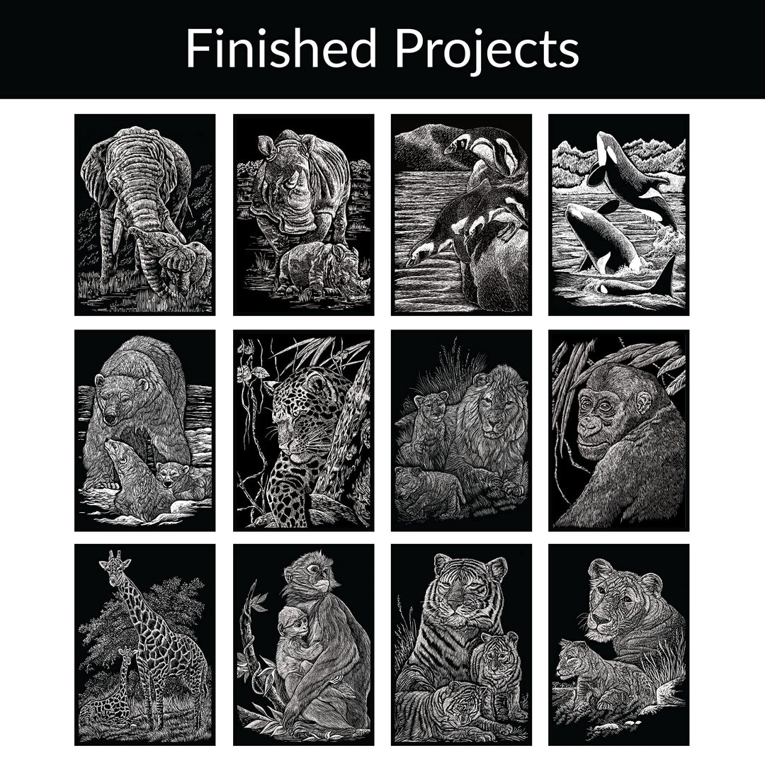 Royal &amp; Langnickel Royal and Langnickel Engraving Art Booklet, Wildlife of The World