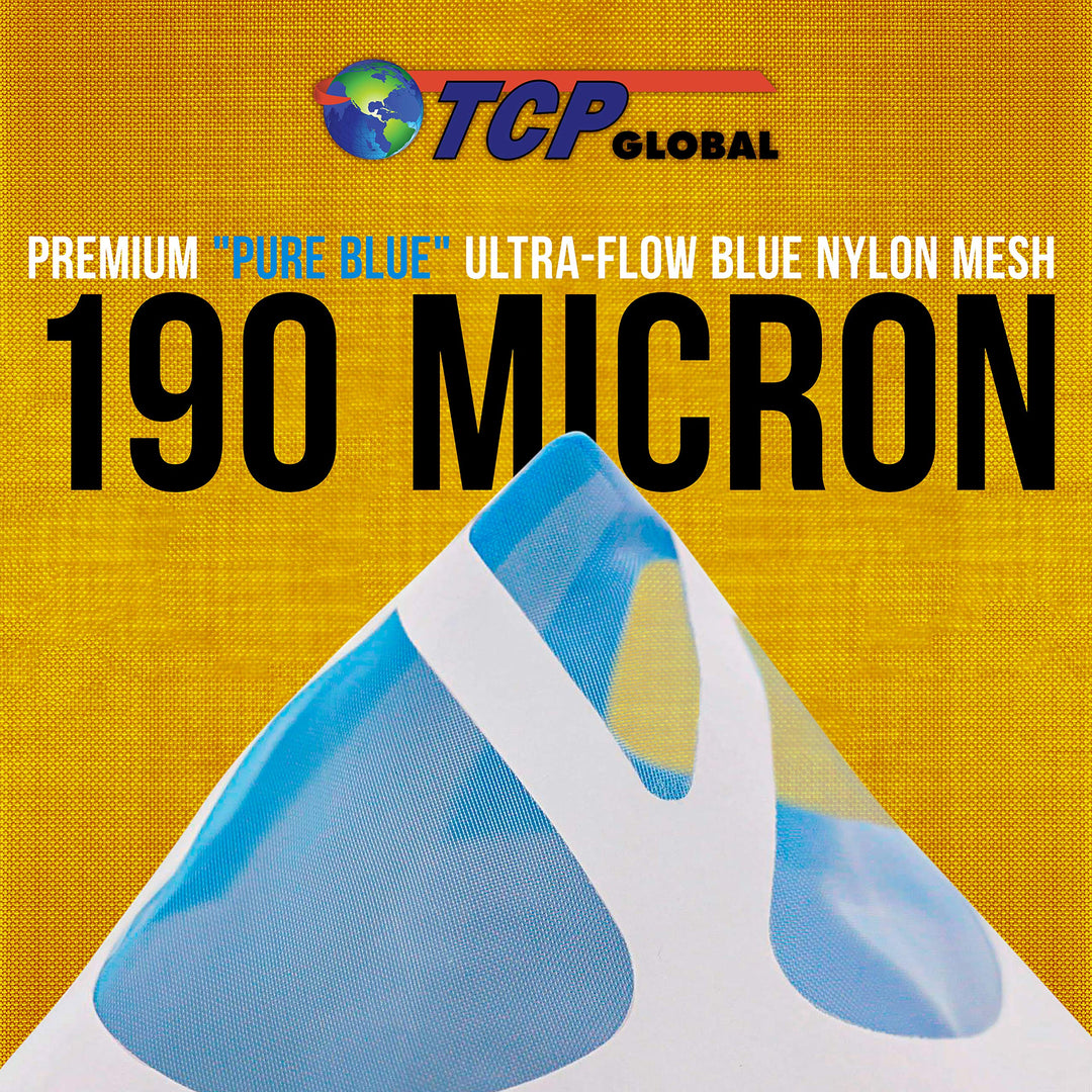 250 Pack of Paint Strainers with Fine 190 Micron Filter Tips - Premium Pure Blue Ultra-Flow Blue Nylon Mesh - Cone Paint Filter Screen